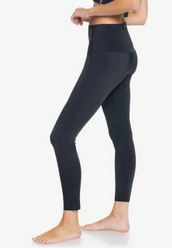 Roxy AGAINST THE CLOCK - Leggings - True Black -Roxy Shop 9276878429f54d11ad74bc1e204be38a
