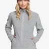 Roxy HARMONY - Fleece Jacket - Heather Grey -Roxy Shop 9f56ae5a70a24b60a713231cea0b9c9f
