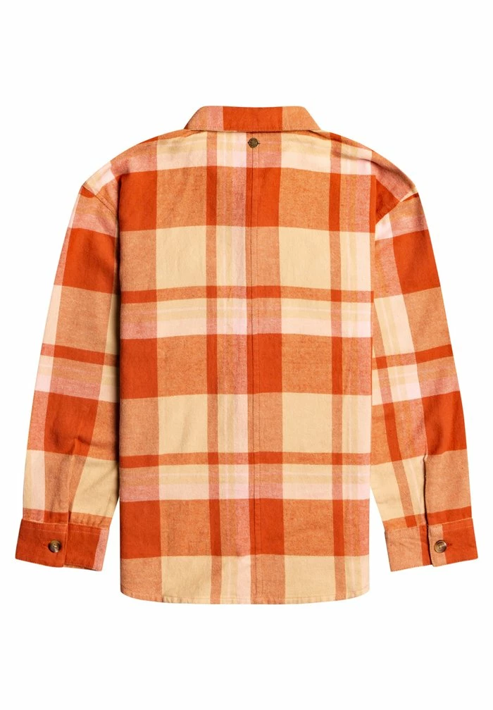 Roxy Button-down Blouse - Beige Checkin In Rg 4 Roxy Button-down Blouse - Beige Checkin In Rg - Image 2