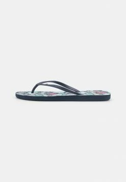 Roxy BERMUDA PRINT - T-bar Sandals - True Navy -Roxy Shop a72dca5ce60b40d99892b73e1043adf0