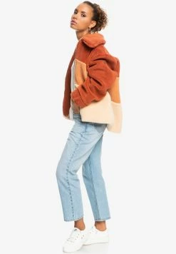 Roxy CAN YOU GUESS - Fleece Jacket - Light Brown -Roxy Shop ab76ecb6ba6448e7b979f59a50775739