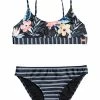 Roxy FLOWERS ADDICT SET - Bikini - Dark Blue -Roxy Shop acbbc4ad54e24fdba3135da0a026d07e