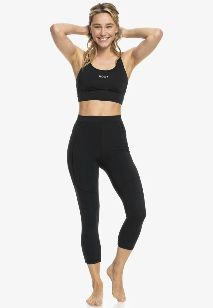 Roxy HERE SHE COMES AGAIN - Leggings - Trousers - Anthracite 4 Roxy HERE SHE COMES AGAIN - Leggings - Trousers - Anthracite - Image 2