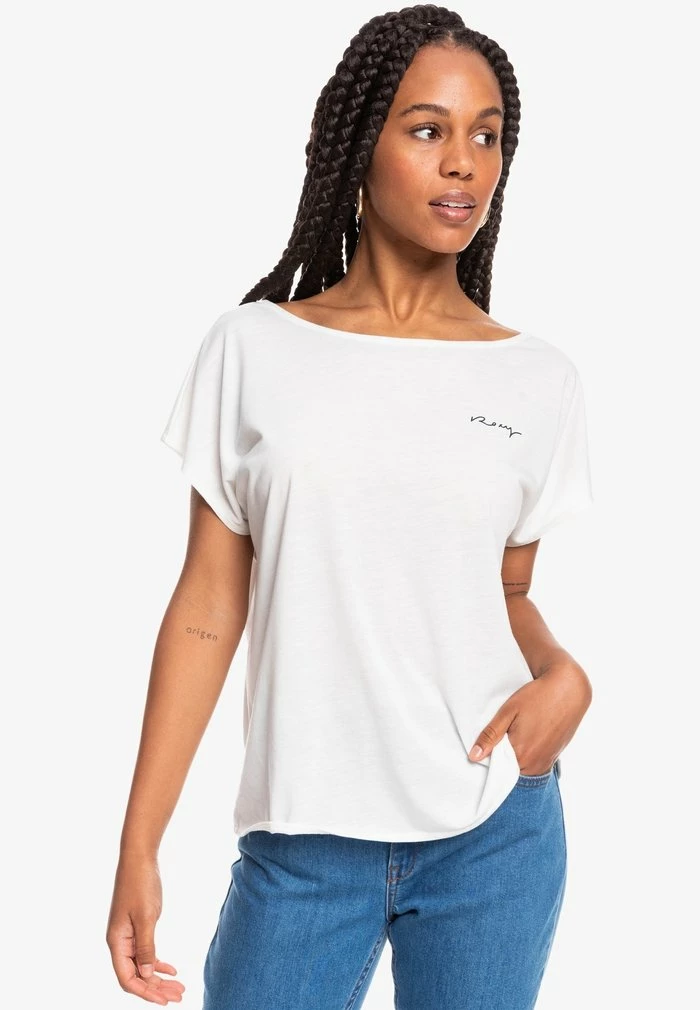 Roxy Basic T-shirt - Snow White 3 Roxy Basic T-shirt - Snow White
