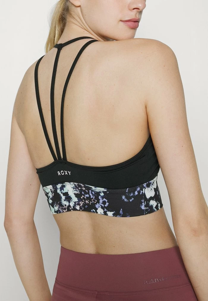 Roxy ILLUSION OF BLISS - Medium Support Sports Bra - True Black 8 Roxy ILLUSION OF BLISS - Medium Support Sports Bra - True Black - Image 6