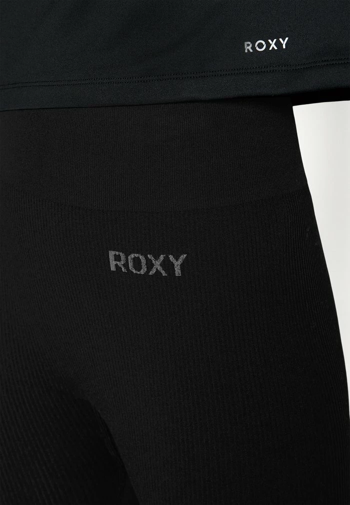 Roxy LEAVE A LITTLE LOVE - Leggings - True Black 8 Roxy LEAVE A LITTLE LOVE - Leggings - True Black - Image 6