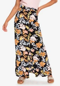 Roxy SUNSET SHIMMER - Maxi Skirt - Anthracite Island Vibes