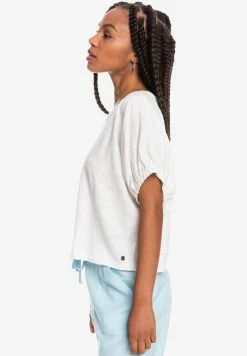 Roxy LAY IT ON THE LINE - Basic T-shirt - Snow White -Roxy Shop cf0d00b0febe4482831816077ddb9773