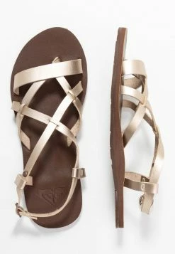 Roxy LAYTON - T-bar Sandals - Champagne -Roxy Shop d04e599603fc4e66bdb0f7a9cbf216f8