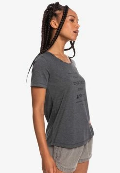 Roxy CHASING THE SWELL - Print T-shirt - Anthracite -Roxy Shop d8c3aaaf211d4526a974cbef70ff985a