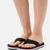 Roxy SEND IT - T-bar Sandals - Black -Roxy Shop daa945cc64524396ba92d8f7b595edee