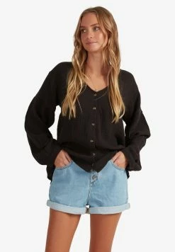 Roxy Button-down Blouse - Anthracite 7 Roxy Button-down Blouse - Anthracite -Roxy Shop db2599c2a24046508109bf9cb22133e3
