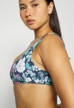 Roxy BRALETTE SMOCK - Bikini Top - Mood Indigo S Blossom Babe -Roxy Shop dcac78d473e14cb1aef226d182f55873