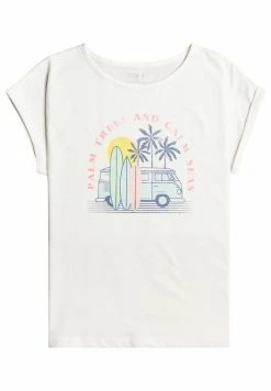 Roxy SOMEWHERE ONLY WE KNOW A - Print T-shirt - Snow White