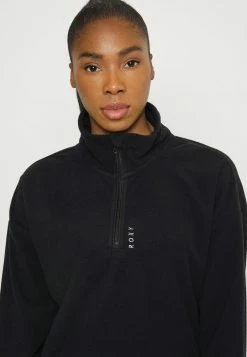 Roxy FEEL IT TOO - Fleece Jumper - Anthracite -Roxy Shop e20f0d9813fa4ee3aec8f76910ebb02e