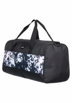 Roxy Sports Bag - True Black Black Flowers -Roxy Shop e34d6a650ebc4cf29a3b5cd72b992481