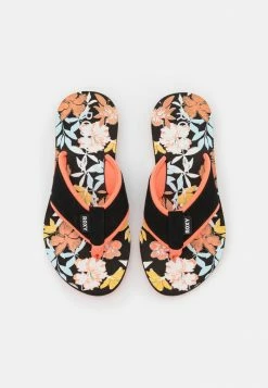 Roxy COASTIN PRINT - T-bar Sandals - Black -Roxy Shop e76c77251b8549d5bf94a17cdda964c1