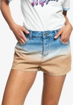 Roxy CALL ME NOW - Denim Shorts - Cool Blue Toast Denim Degreade