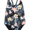 Roxy FLOWERS ADDICT - Swimsuit - Anthracite S Rg Tropical Breez -Roxy Shop eae3274274cf44ba9b3ba3f2270234d0