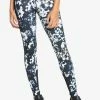 Roxy BIG GEL PANTS - Leggings - True Black Black Flowers -Roxy Shop eb02f45029f349a39fa36e956e6c51df