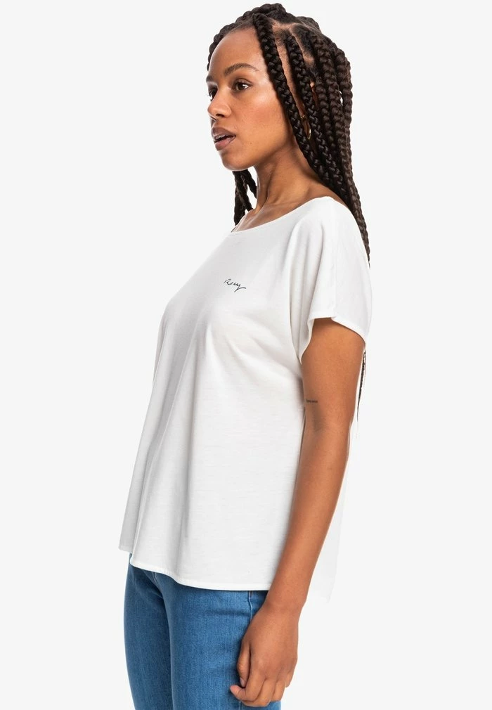 Roxy Basic T-shirt - Snow White 6 Roxy Basic T-shirt - Snow White - Image 4