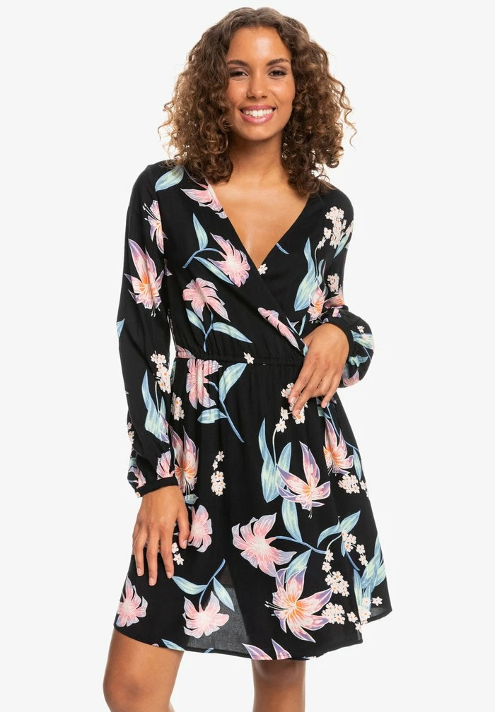 Roxy PARTY WAVES PRINTED - Day Dress - Black 3 Roxy PARTY WAVES PRINTED - Day Dress - Black