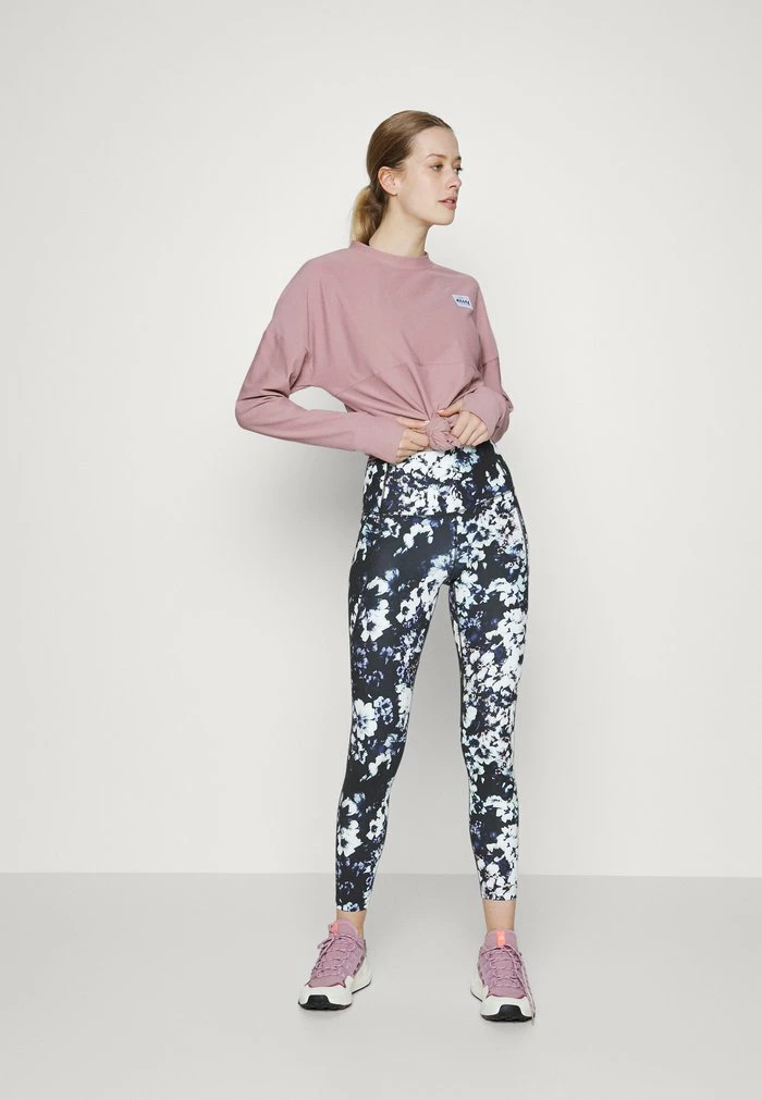 Roxy SUBLIME SUNSHINE PRINTED - Leggings - Black 4 Roxy SUBLIME SUNSHINE PRINTED - Leggings - Black - Image 2