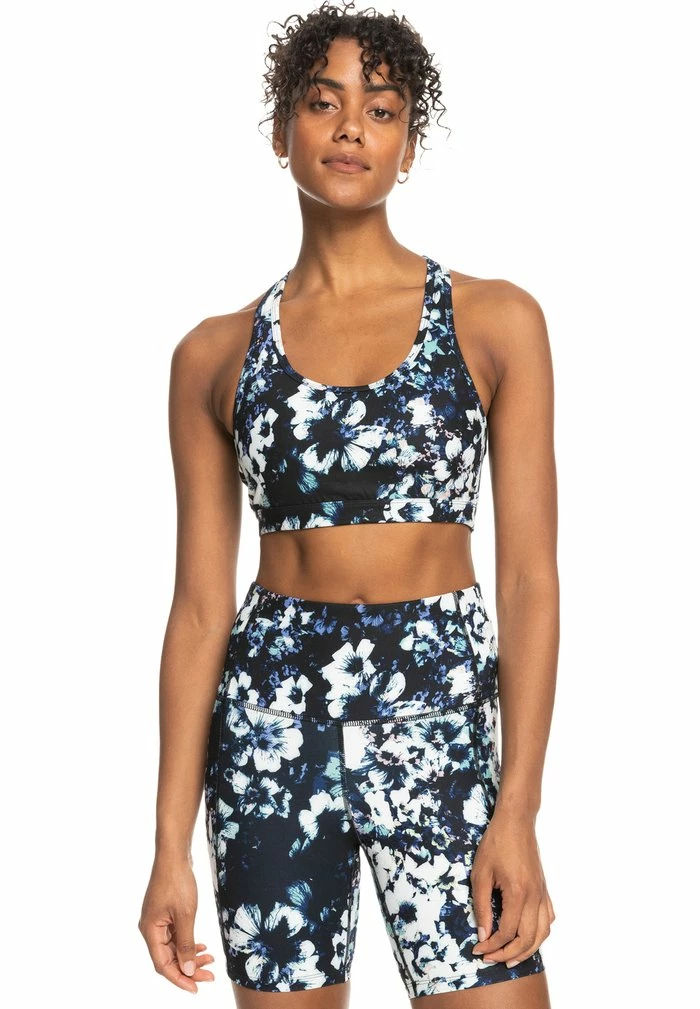 Roxy BACK TO YOU - Bustier - True Black Black Flowers 4 Roxy BACK TO YOU - Bustier - True Black Black Flowers - Image 2