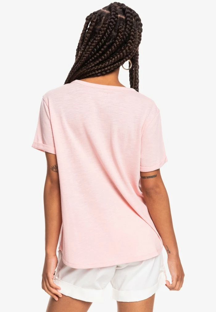 Roxy Print T-shirt - Powder Pink 5 Roxy Print T-shirt - Powder Pink - Image 3