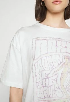 Roxy BARREL DAY - Print T-shirt - White -Roxy Shop face35a8021646898aa77aa2b88a0e23