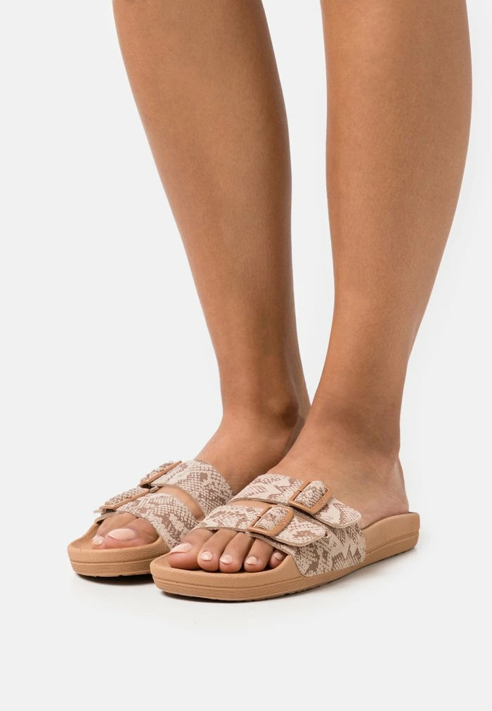 Roxy SLIPPY NINA - Mules - Timber/snake 3 Roxy SLIPPY NINA - Mules - Timber/snake